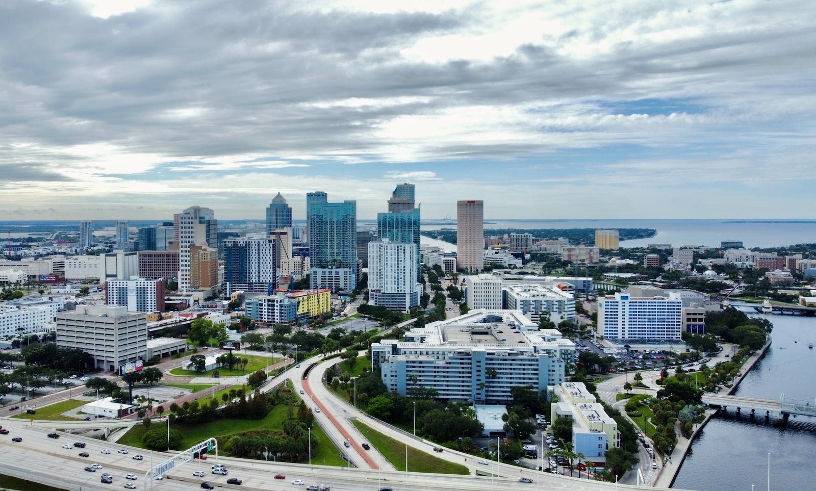 aerial view of city buildings Tampa Bay Housing Market Soars